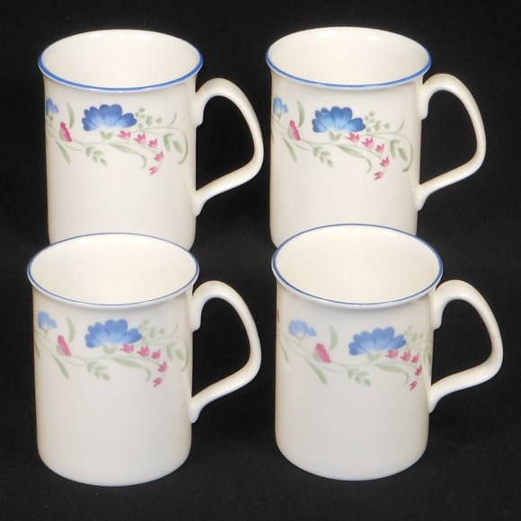 4 Royal Doulton Expressions Windermere coffee mugs. - Picture 1 of 6